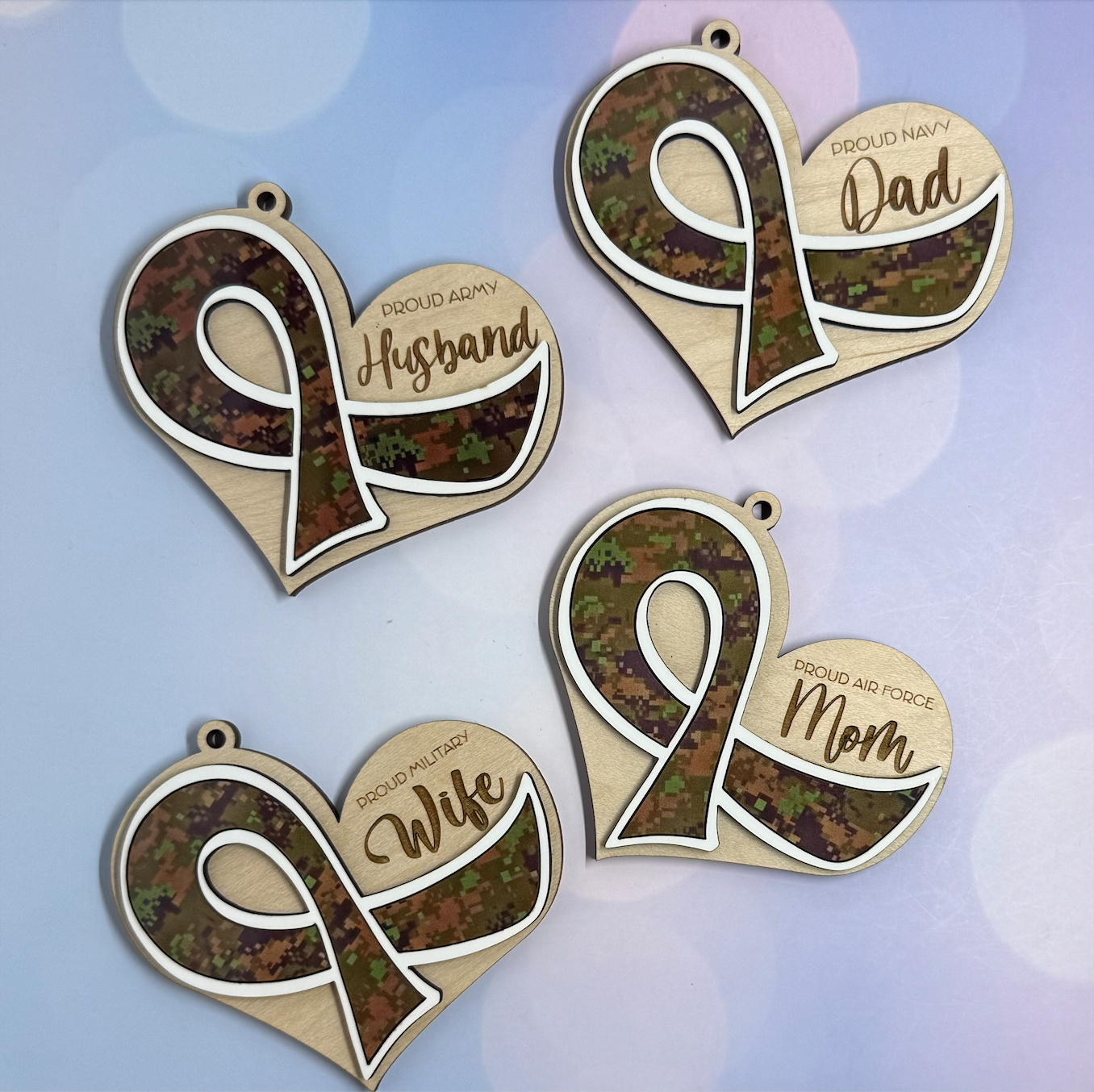 Handmade Gifts, Wooden Cutouts, Silicon Bracelets, Keychains, Decoration