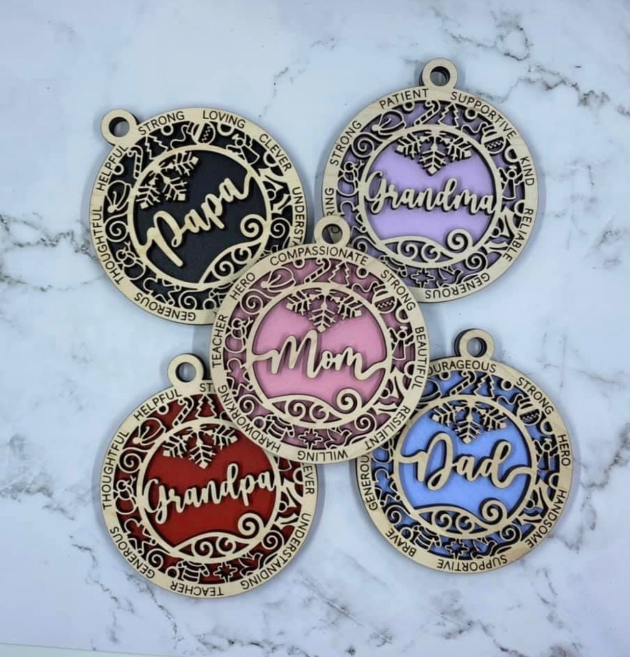 Handmade Gifts, Wooden Cutouts, Silicon Bracelets, Keychains, Decoration